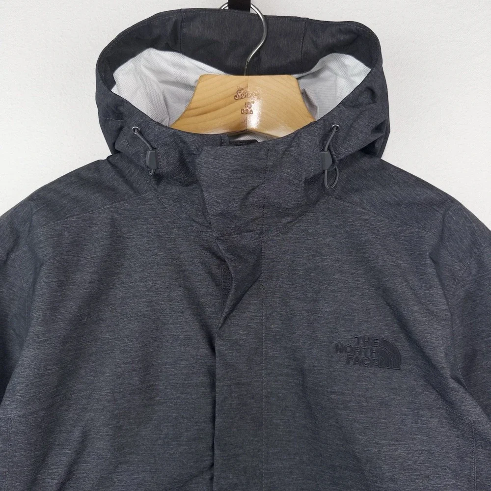 North Face Venture 2 Rain Coat Jacket Men's L Large Dryvent Hood Waterproof Gray